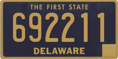 DE license plate 692211