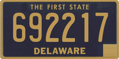 DE license plate 692217