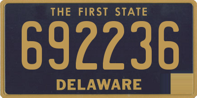 DE license plate 692236