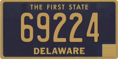 DE license plate 69224
