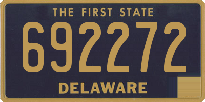 DE license plate 692272