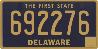 DE license plate 692276
