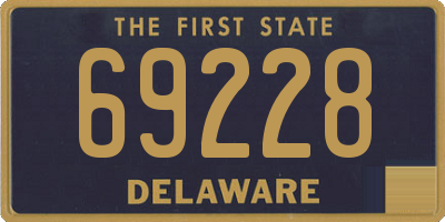 DE license plate 69228