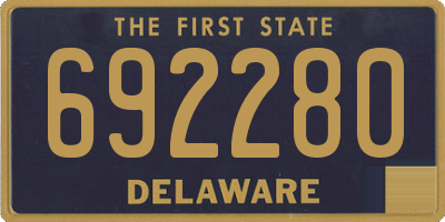 DE license plate 692280