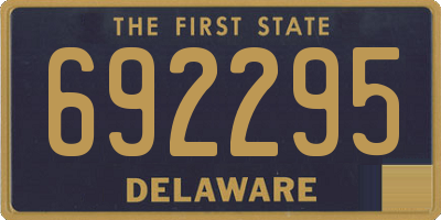 DE license plate 692295