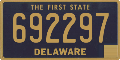 DE license plate 692297