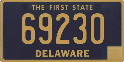DE license plate 69230