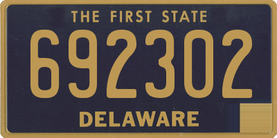 DE license plate 692302
