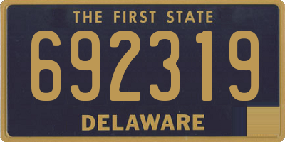 DE license plate 692319