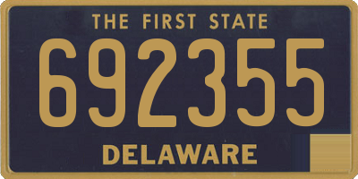 DE license plate 692355
