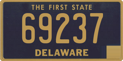 DE license plate 69237