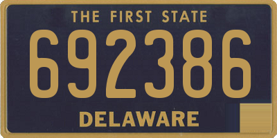 DE license plate 692386