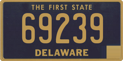 DE license plate 69239
