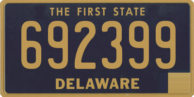 DE license plate 692399