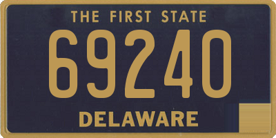 DE license plate 69240