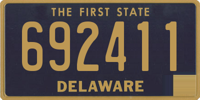 DE license plate 692411