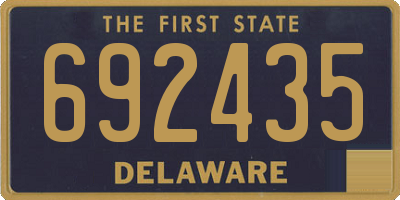 DE license plate 692435
