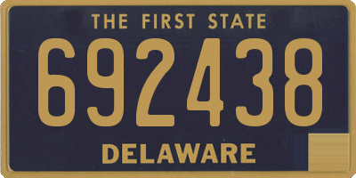 DE license plate 692438