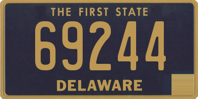 DE license plate 69244