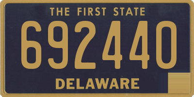 DE license plate 692440