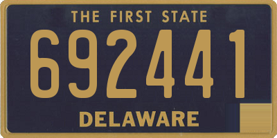 DE license plate 692441