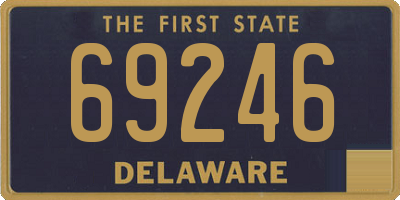 DE license plate 69246