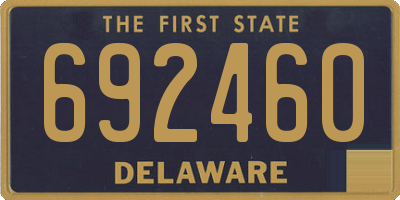DE license plate 692460