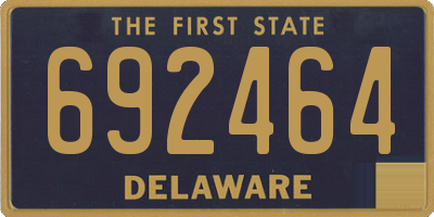 DE license plate 692464
