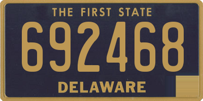DE license plate 692468