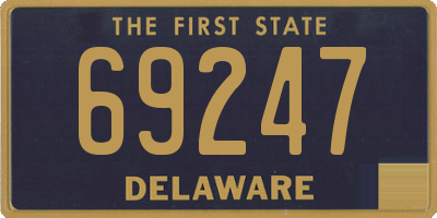 DE license plate 69247