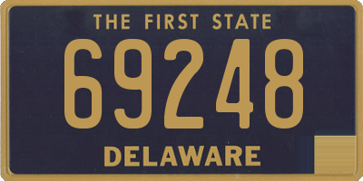 DE license plate 69248