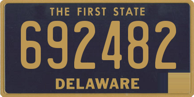 DE license plate 692482