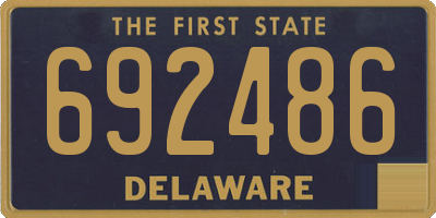 DE license plate 692486