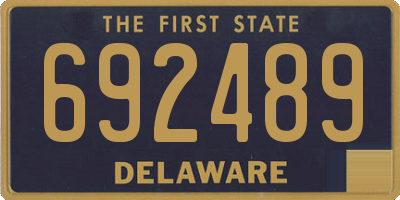DE license plate 692489
