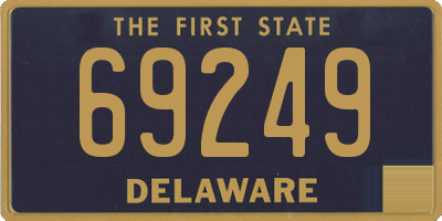 DE license plate 69249