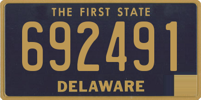 DE license plate 692491