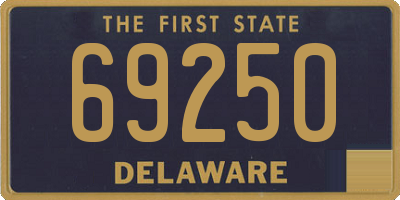 DE license plate 69250