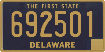 DE license plate 692501