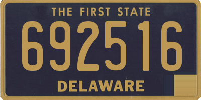 DE license plate 692516