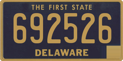 DE license plate 692526