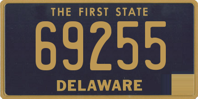 DE license plate 69255