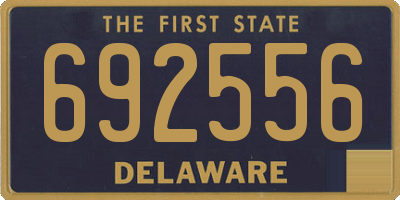 DE license plate 692556
