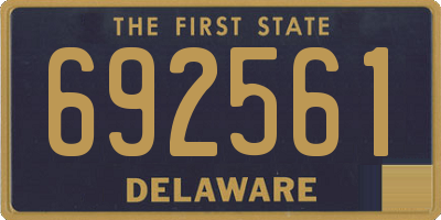 DE license plate 692561