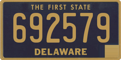 DE license plate 692579