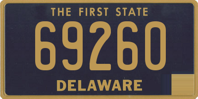 DE license plate 69260