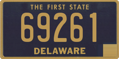 DE license plate 69261