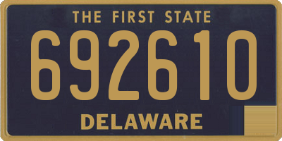 DE license plate 692610