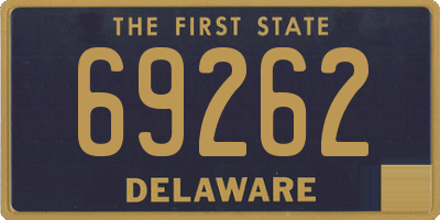 DE license plate 69262