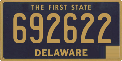 DE license plate 692622