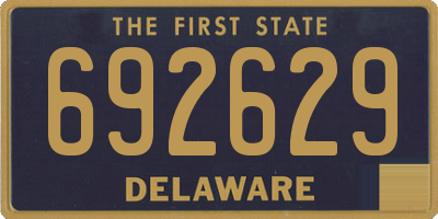 DE license plate 692629